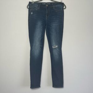 Old Navy Rockstar Women’s Mid-Rise Size 8 Cotten Blend Blue Jeans